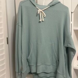 Aerie knitted sweatshirt sea foam green/ blue teal